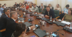 22. септембар 2023. Стефановић, Микетић и Марковић са полазницима јесење школе Београдског центра за безбедносну политку и немачке Федералне агенције за цивилно образовање 